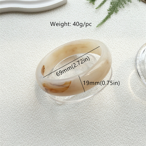 Bracelets tendance en résine acrylique <span class=keywords><strong>pour</strong></span> femmes, gravure personnalisée, <span class=keywords><strong>Meilleure</strong></span> <span class=keywords><strong>Amie</strong></span>, Amour Éternel, Dieu Bénisse, Maladie Médicale, 26 Lettres, Croire - Product Image 2