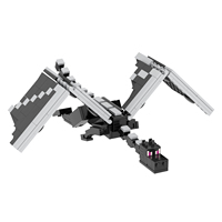 MOC1151 Serie Creativa Dragón del End Modelo de Figuras de Minecraft Juguetes Educativos Figuras de Anime Bloques de Construcción Juguetes para Niños