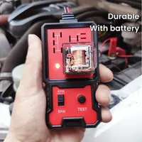 Testeur de relais automobile 12V durable, outil de diagnostic universel pour voiture avec pinces de batterie rouges et noires, relais 4 broches et 5 broches