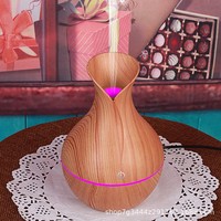 Pelembap Udara Warna-warni Motif Kayu Kecil Model Baru Pengisian Daya USB 2W Kapasitas Kurang dari 0.5L untuk Rumah Kantor Mobil Kamar Tidur Aromaterapi Senyap
