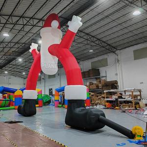 ของตกแต่งคริสต์มาสขายดี ประตูโค้งเป่าลมซานตาคลอสขนาดใหญ่ โค้งเป่าลมคริสต์มาส โค้งเป่าลมซานตา - Product Image 5