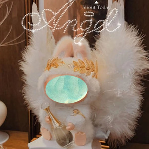 <span class=keywords><strong>Exo</strong></span> Ob Bjd 17Cm V1v2 V3 Blinde Doos Pop Mini Pluche Pop Witte Engelenveren Vleugels Paleis Vintage Harp Accessoires - Product Image 2