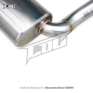 Catback ท่อไอเสียรถยนต์แบบ Mercedes-Benz V8 CLS550 4.7L 2010-2016ระบบวาล์วท่อสแตนเลสสำหรับแข่ง - Product Image 4