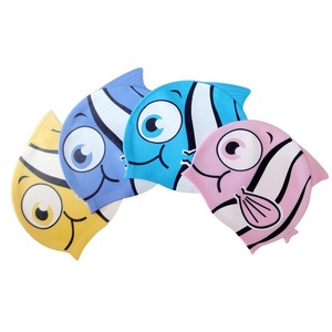 Bonnet de bain en silicone pour enfant, protection des oreilles, imperméable, coloré, doux et élastique, pour enfants - Product Image 1