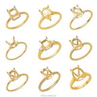 Nouvelle Collection : Bagues de Montage DIY en Or Massif 14K avec Diamants de Laboratoire pour Bijoux Tendance Personnalisables – Vente en Gros