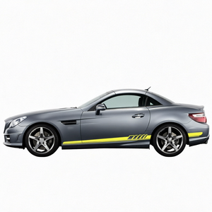 2 Pcs SLK Class Side Stripe Skirt Sticker Vinyl Decal <b>Body</b> Graphic for Mercedes Benz R170 R171 R172 - Product Image 1
