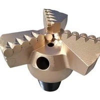 FineDrill Well Foret 3 4 5 Lames Drag Bit 3 Wing Scraper PDC Rock Well Bits for Oil & Gas & Water Well Drlling