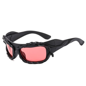 Personnalité 2000'S Hip Hop Lunettes Unisexe <span class=keywords><strong>Futuriste</strong></span> UV400 Lunettes De Sport Spice Girls Coupe-Vent Équitation Y2K Lunettes De Soleil - Product Image 4