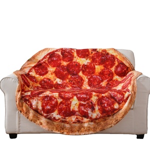 Couverture de pizza au pepperoni double face 80 pouces pour adultes <span class=keywords><strong>et</strong></span> enfants, couverture de pizza taille adulte, couverture <span class=keywords><strong>alimentaire</strong></span> réaliste - Product Image 1