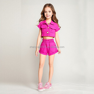 Shorts Hot Sales Set due pezzi completo da Cowboy abito estivo <span class=keywords><strong>Online</strong></span> <span class=keywords><strong>abbigliamento</strong></span> per bambini in poliestere/cotone - Product Image 1