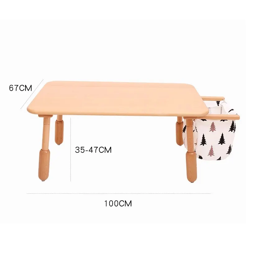 Mesa de madeira para crianças, mesa de estudo forte com capacidade de rolamento, mesa para venda, mesa de madeira para crianças pequenas