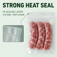 Sachets de film multi-tailles, scellables sous vide, prédécoupés, de qualité alimentaire, hermétiques, adaptés au congélateur, robustes, transparents, personnalisables en gros