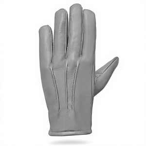 <b>Womens</b> Sheep <b>Leather</b> <b>Gloves</b> Full Finger Coverage Unlined Thermal Design Touchscreen Breathable Outdoor Casual Party - Product Image 4