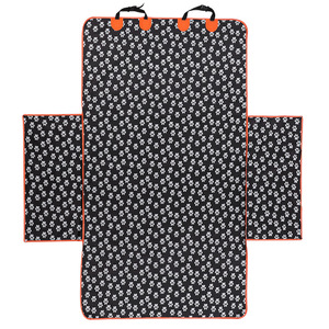 Pet Car Trunk <b>Mat</b> Rectangle Waterproof Polyester Animal Pattern Clip-On Type For Dogs Backseat Cover - Product Image 3