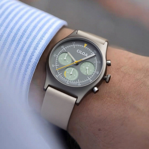 นาฬิกา CILOA ทรงกลมสีเทาสำหรับผู้ชาย ปรับแต่งได้ ฟังก์ชั่นหลากหลาย ทันสมัย สไตล์ใหม่ปี 2026 คุณภาพสูง กันน้ำ นาฬิกาควอตซ์ - Product Image 2
