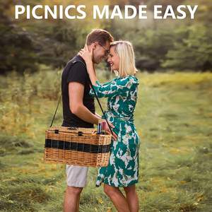 Cesta de Mimbre Drenagem Tejida Cesta Natural de Picnic de mimbre, Cesta de Picnic Cesta al por mayor cestas de Mimbre - Product Image 6