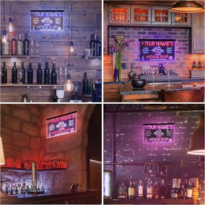Letrero LED de Neón Personalizado con Nombre XINZHAO para Bar en Casa, Letrero Decorativo de Pared Acrílico 3D de Doble Color, 24x16 Pulgadas - Product Image 3