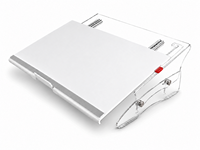 Support de lecture ergonomique en acrylique pour documents, réglable en hauteur et en angle, transparent, pour bureau, maison, étude, papier