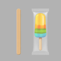 Transparent clair fin joint thermoscellable en plastique congelé ventouse glace Pop emballage bricolage glace sucette Popsicle emballage sacs