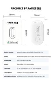 Novo dispositivo inteligente de localização global para veículos, mini rastreadores de chave com limite de distância, localizador global para encontrar o meu veículo, animal de estimação infantil - Product Image 2