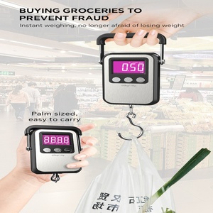 SNEDA USB Wiederaufladbare Digitale Handwaage aus Edelstahl 304, Tragbare Elektronische Waage für Zuhause, Versand, Angeln und Reisen - Product Image 5