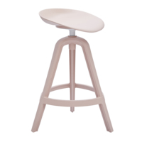 Tabouret de bar pivotant en plastique ZENIT, moderne, avec repose-pieds, pour usage intérieur/extérieur