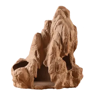 Rode keramiek vis- en garnalenschuilplaats, boomstam, verstopplaats voor <span class=keywords><strong>aquarium</strong></span> - Product Image 1