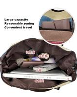 Bolso de hombro cruzado con diseño de arcoíris a rayas multicolor, bolso multifunción de gran capacidad, bolso de lona, bolso de mano para mujer