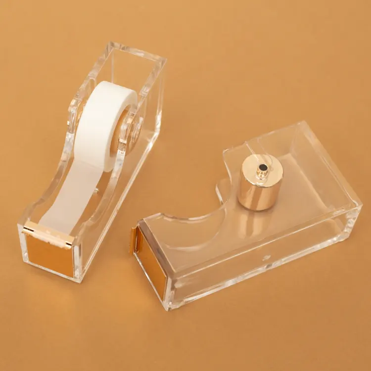 Acrylic Durable Tape Dispenser Lucite Tape Cutting Tool Dispenser Desktop Countertop Students Stationery