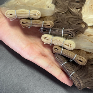 Offre Spéciale USA Mince Invisible Cendre Blanc <span class=keywords><strong>Blonde</strong></span> Remy Extensions de Cheveux 100% Naturel Double Dessiné pour Génie Trame Qualité Cheveux Humains - Product Image 2