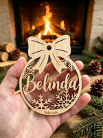 Service de gravure laser sur bois personnalisé pour l'artisanat, décorations murales 3D de Noël, fabrication OEM ODM, vente en gros
