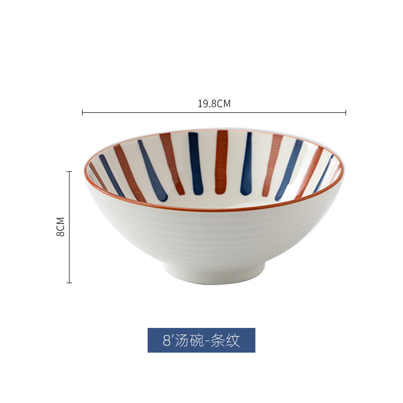 8-inch bowl with coarse texture