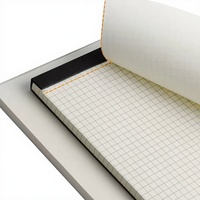 Carnet de notes A5 épaissi grand format avec reliure thermique, pages détachables, lignes horizontales, bloc-notes vierge, carnet de croquis quadrillé pour usage professionnel