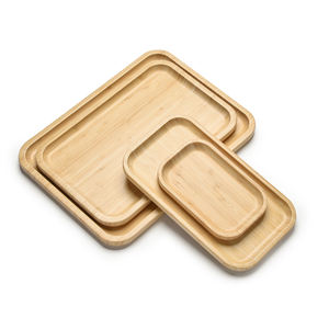 Itens Quentes Personalizados Inquebrável Placa De Bambu Clássico Placa De Madeira Maciça para Pratos Petiscos Sobremesas - Product Image 3