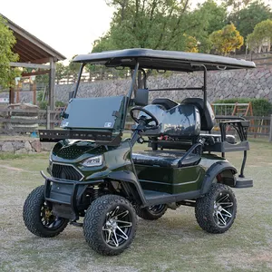 Estrela elétrica 2 Seat do baixo preço barato 48v usada carrinhos de golfe personalizados do painel solar