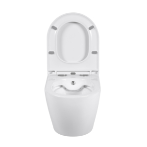 Inodoro de cerámica sin borde para <span class=keywords><strong>mujer</strong></span>, con bidé, montado en la pared, con sifón en P, venta al por mayor, económico - Product Image 4
