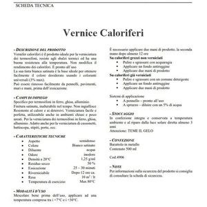 Pintura Vernifer Caloriferi Satin White Enamel de 500 ml, resistente a altas temperaturas, para radiadores, fabricada en Italia. - Product Image 4