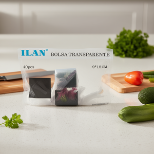 ILAN <b>Transparent</b> <b>Bags</b> 9x18 Cm Sealable 40 Pcs Multipurpose Storage - Product Image 3