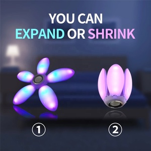 Đèn <span class=keywords><strong>LED</strong></span> Gấp 45W Nhịp Điệu Âm Nhạc Đèn Nhiều Màu RGBW Âm Thanh Năm Lá Bóng Đèn Có Thể Gập Lại Điều Khiển Từ Xa Không Dây Có Thể Biến Dạng - Product Image 4