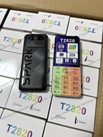Téléphone portable senior T2820 2,8 pouces sans fil avec radio FM, triple SIM, 3600 mAh, clavier, téléphone à fonctions