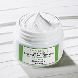 60/100g Acide kojique <span class=keywords><strong>extra</strong></span> fort personnalisé 7 jours Crème éclaircissante pour le visage et le corps Crème blanchissante - Product Image 6