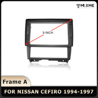 Maisimei fabrika toptan araç DVD oynatıcı çerçeve NISSAN CEFIRO Matten siyah 1994-1997 kablo ile 9 inç LHD RHD