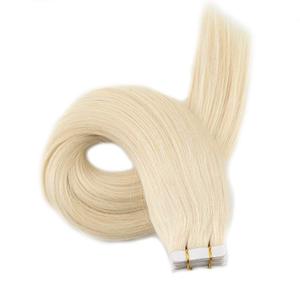 Extensions de cheveux naturels Remy, bande dessinée, couleur blond <span class=keywords><strong>platine</strong></span>, russe, haute qualité, 2020 - Product Image 1