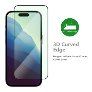 3D 9H copertura completa Anti blu protezione degli occhi vetro temperato protezione dello schermo per <span class=keywords><strong>iPhone</strong></span> 17 16 14 15 13 <span class=keywords><strong>12</strong></span> <span class=keywords><strong>Pro</strong></span> Max <span class=keywords><strong>pellicola</strong></span> dello schermo del telefono - Product Image 4