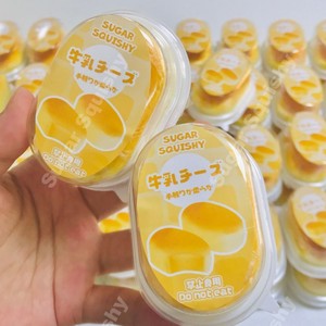 Juguete Squishy Kawaii Mini de PU con Forma de Pastel de Queso, de Subida Lenta, Bola Antiestrés Suave y Perfumada para Niños - Product Image 3