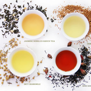 Envasado en hojas sueltas a granel, soportes saludables frescos para adelgazar jazmín Osmanthus, rosa, flor de Manzanilla, té verde, té negro de China - Product Image 1