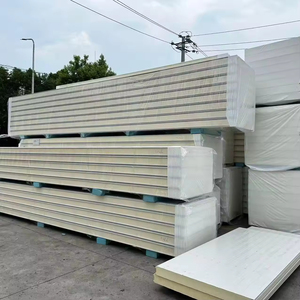 Panneau sandwich PIR ignifuge B1 résistant au sel et durable en acier de 120 mm pour entrepôt logistique portuaire au Qatar - Product Image 1