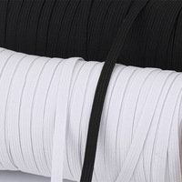 Bande élastique personnalisée en Spandex/Nylon de 6 mm, couleur blanc/noir, différentes tailles, élastique plat pour vêtements, sacs, textiles de maison, respectueux de l'environnement