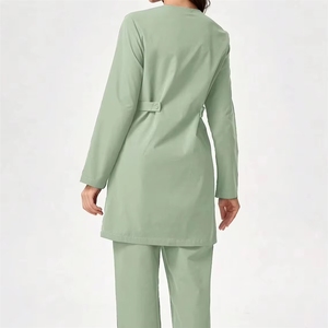 Ensemble d'uniformes médicaux personnalisés pour hommes, comprenant blouses et chemises, pour usage hospitalier, en tissu Spandex, Polyester, Rayonne - Product Image 4