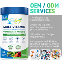 Tablet Multivitamin Vegan Label Pribadi Khusus dengan Campuran Superfood, Formula Enzim Probiotik, Dukungan Nutrisi Harian